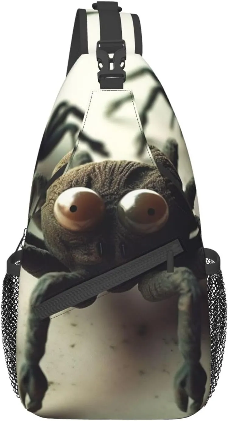 Sling Bag for Women Men Funny Spider Cross Chest Bag Diagonally Casual Fashion Travel Hiking Daypack