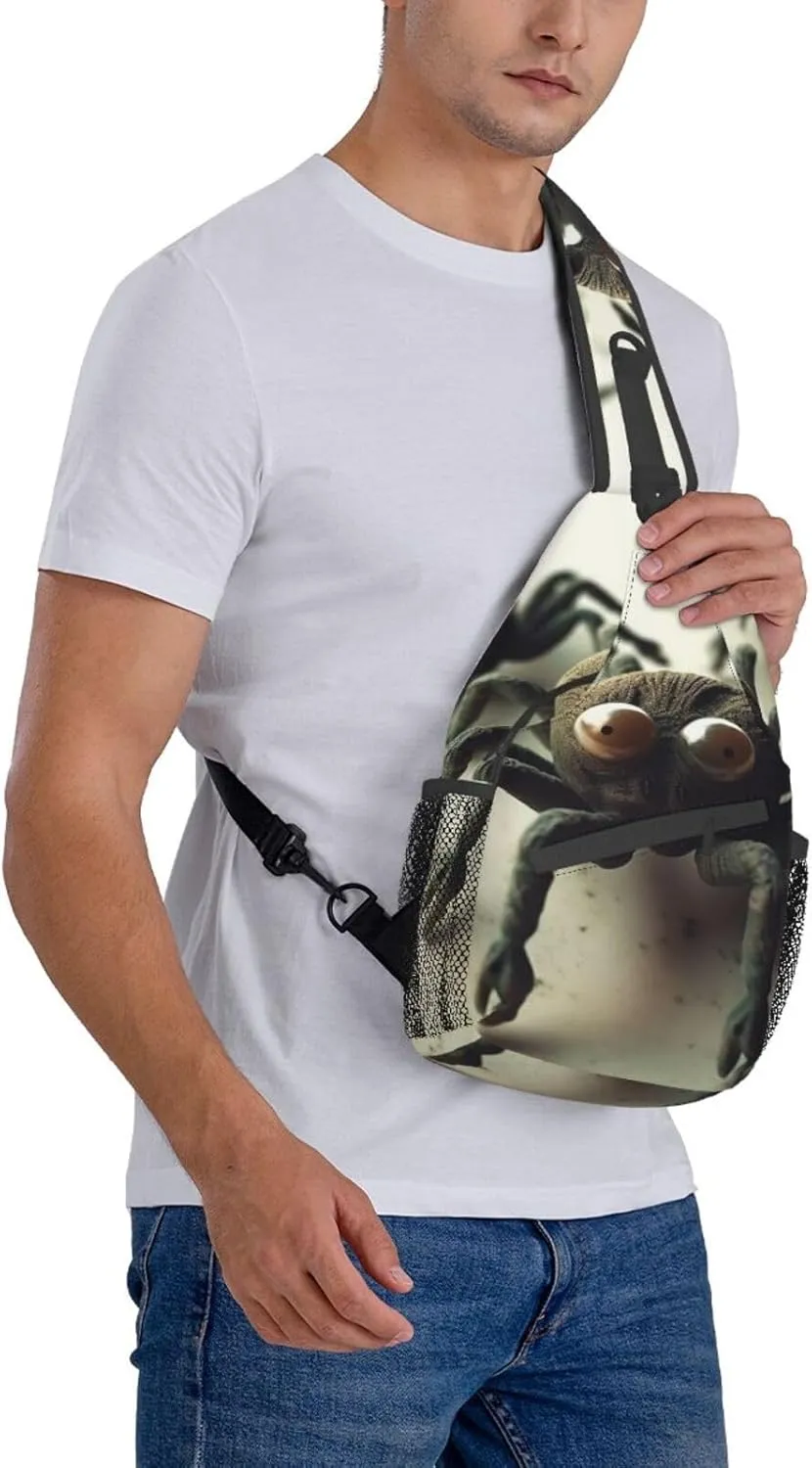 Sling Bag for Women Men Funny Spider Cross Chest Bag Diagonally Casual Fashion Travel Hiking Daypack