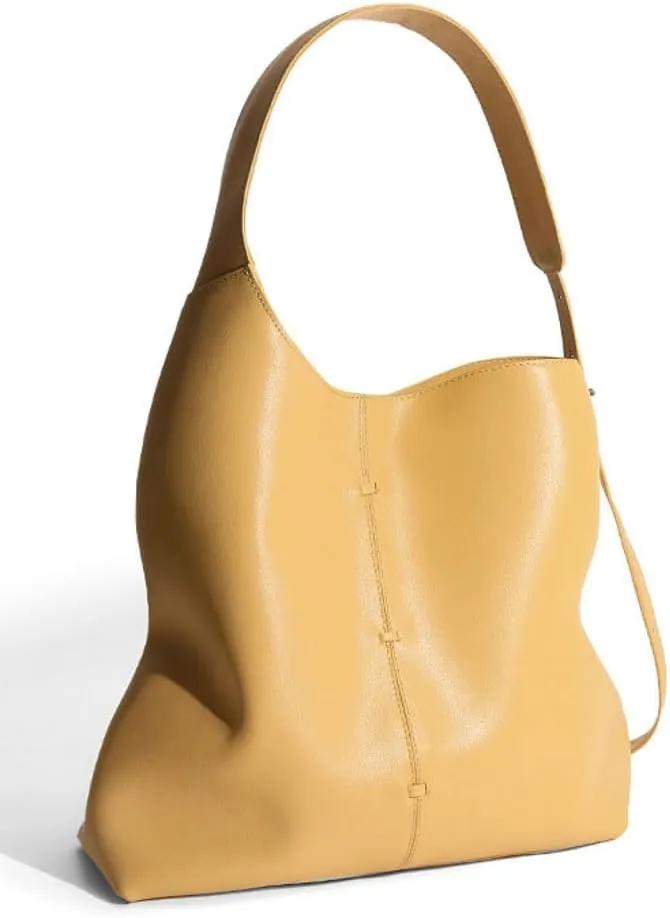 Slouchy Hobo Bag for Women Vegan Leather Underarm Tote Bag Crossbody Purse Clutch Soft Shoulder Handbag Satchel Gourd Shaped