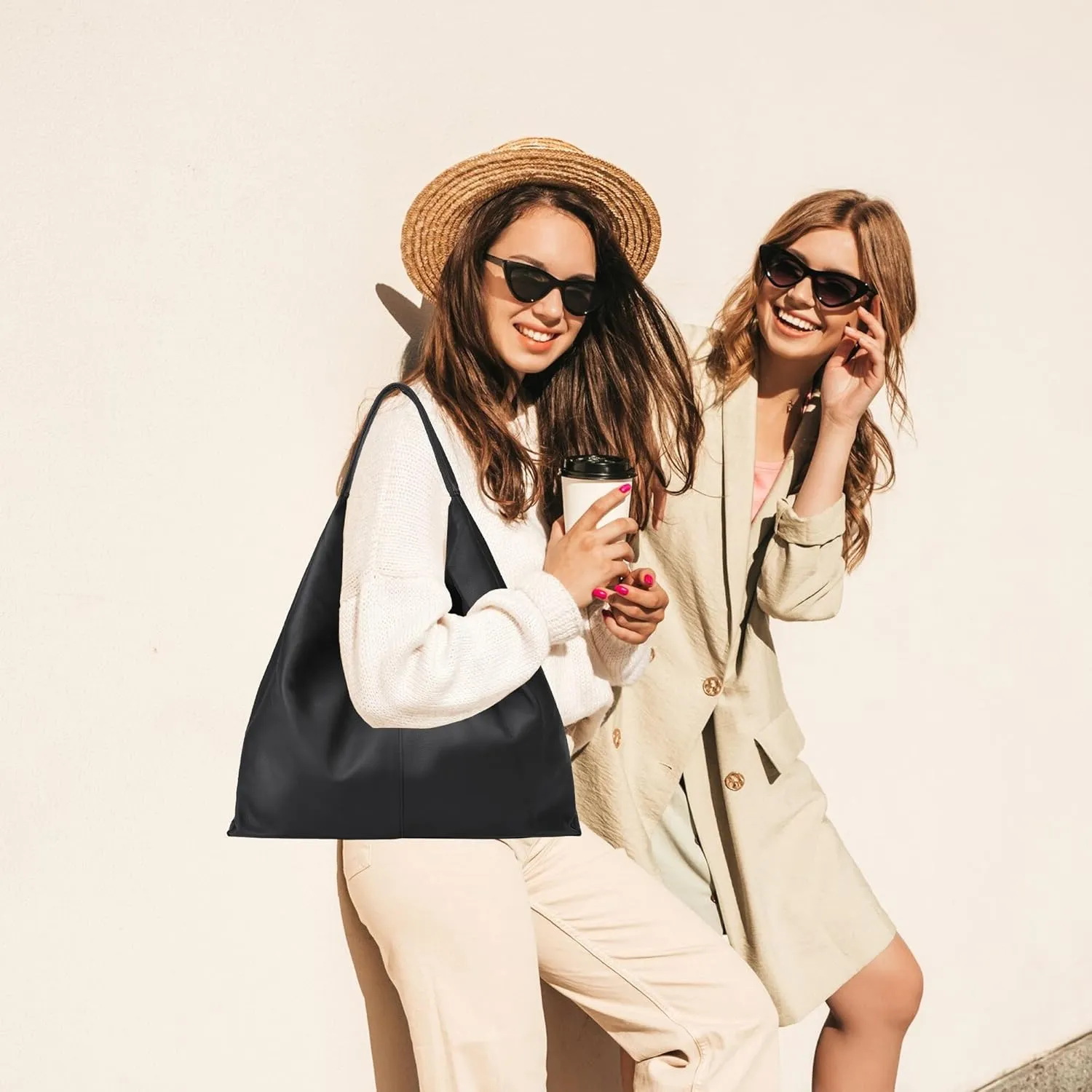 Slouchy Hobo Bag Real Leather Shoulder Hobo Bags for Women Designer Handbags Over Shoulder Hobo Purses for Women Trendy Soft