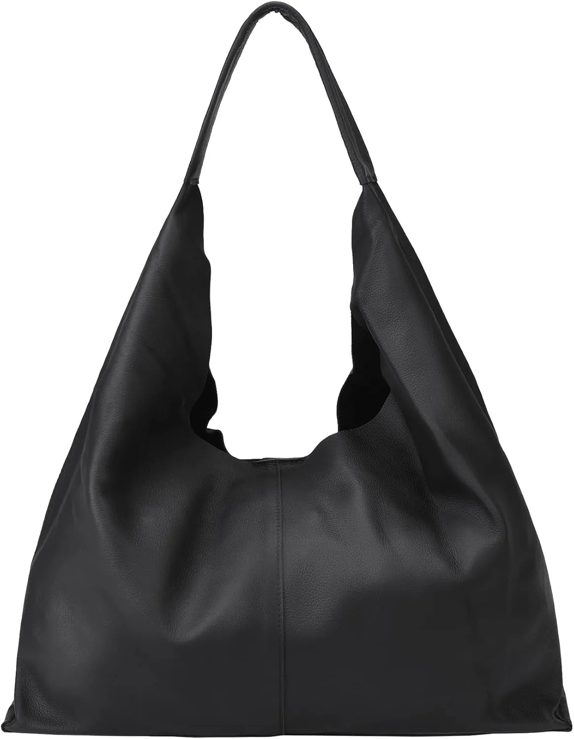 Slouchy Hobo Bag Real Leather Shoulder Hobo Bags for Women Designer Handbags Over Shoulder Hobo Purses for Women Trendy Soft