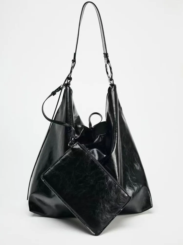 Slouchy Hobo Purses for Women 2025 Soft PU Leather Shoulder Bags Large Tote Handbags Casual Work Travel Purse