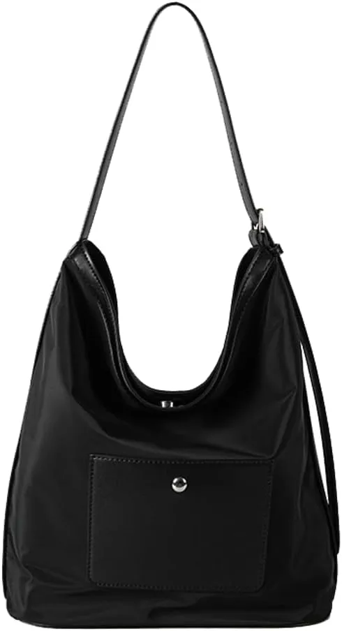 Slouchy Hobo Shoulder Bag Women 2025 Spring Trendy Nylon Crossbody Bags Lightweight Travel Purses Satchel Tote Handbag