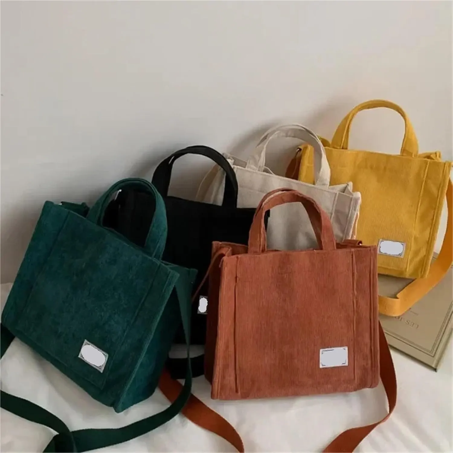 Small Cotton Canvas Handbag Casual Tote Female Eco Crossbody Bag Vintage Messenger Bags