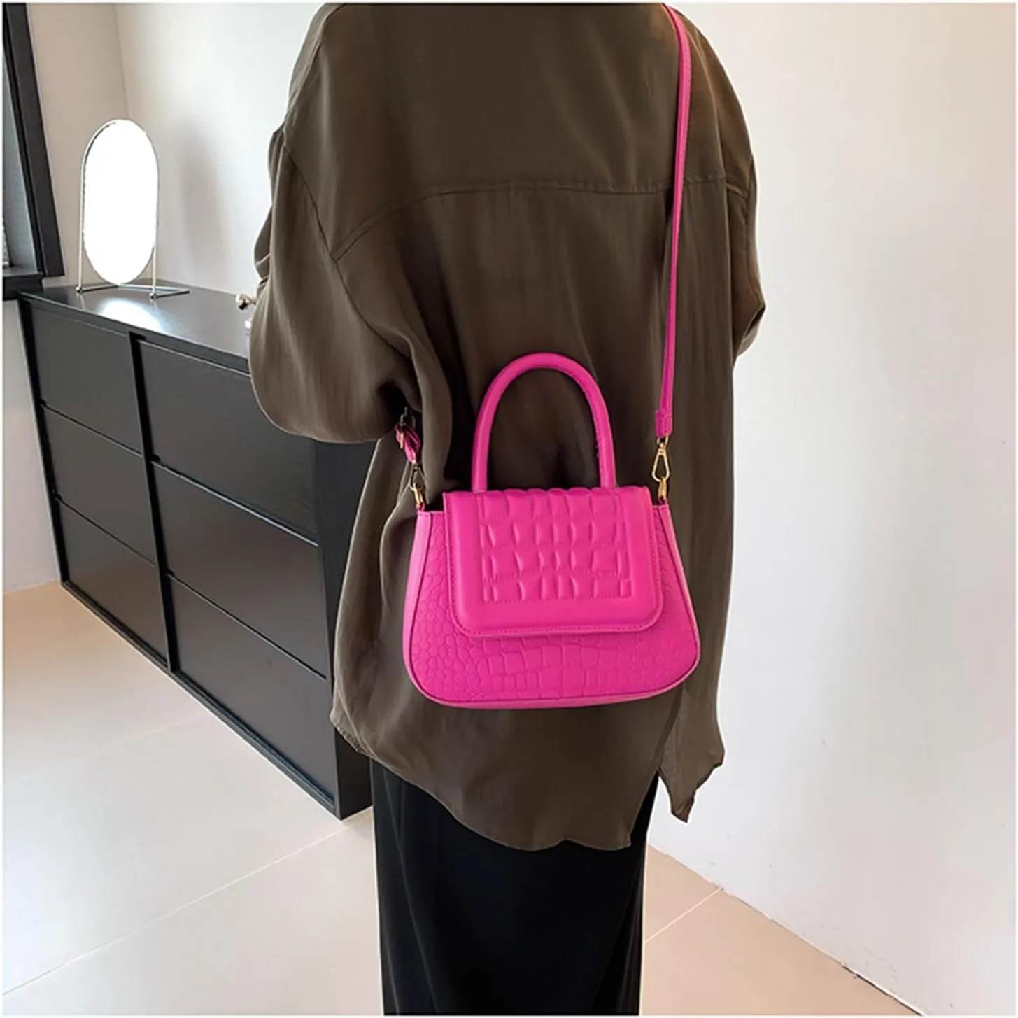 Small Purses and Handbags for Women PU Leather Hobo Shoulder Bags Top Handle Satchel Bag Crossbody Bag with Adjustable Straps
