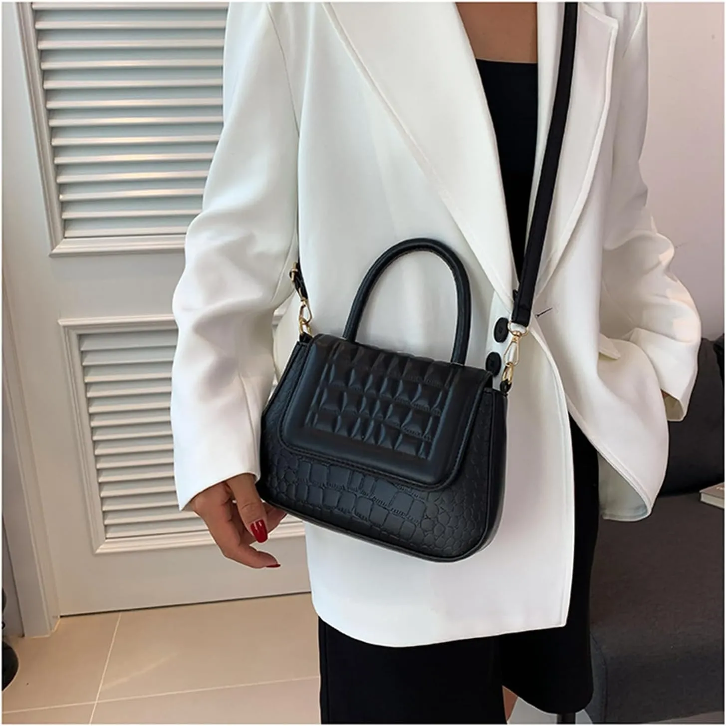 Small Purses and Handbags for Women PU Leather Hobo Shoulder Bags Top Handle Satchel Bag Crossbody Bag with Adjustable Straps