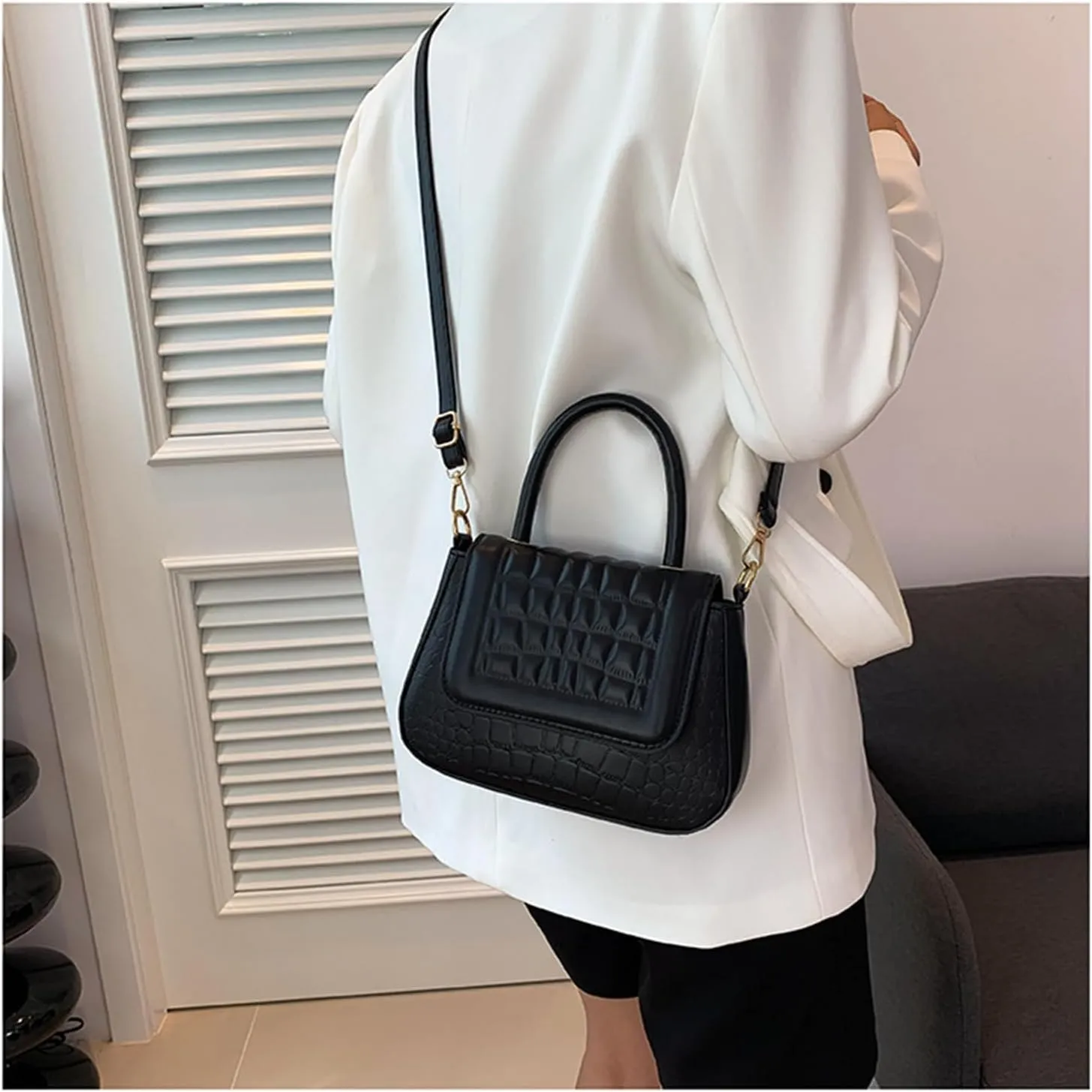 Small Purses and Handbags for Women PU Leather Hobo Shoulder Bags Top Handle Satchel Bag Crossbody Bag with Adjustable Straps