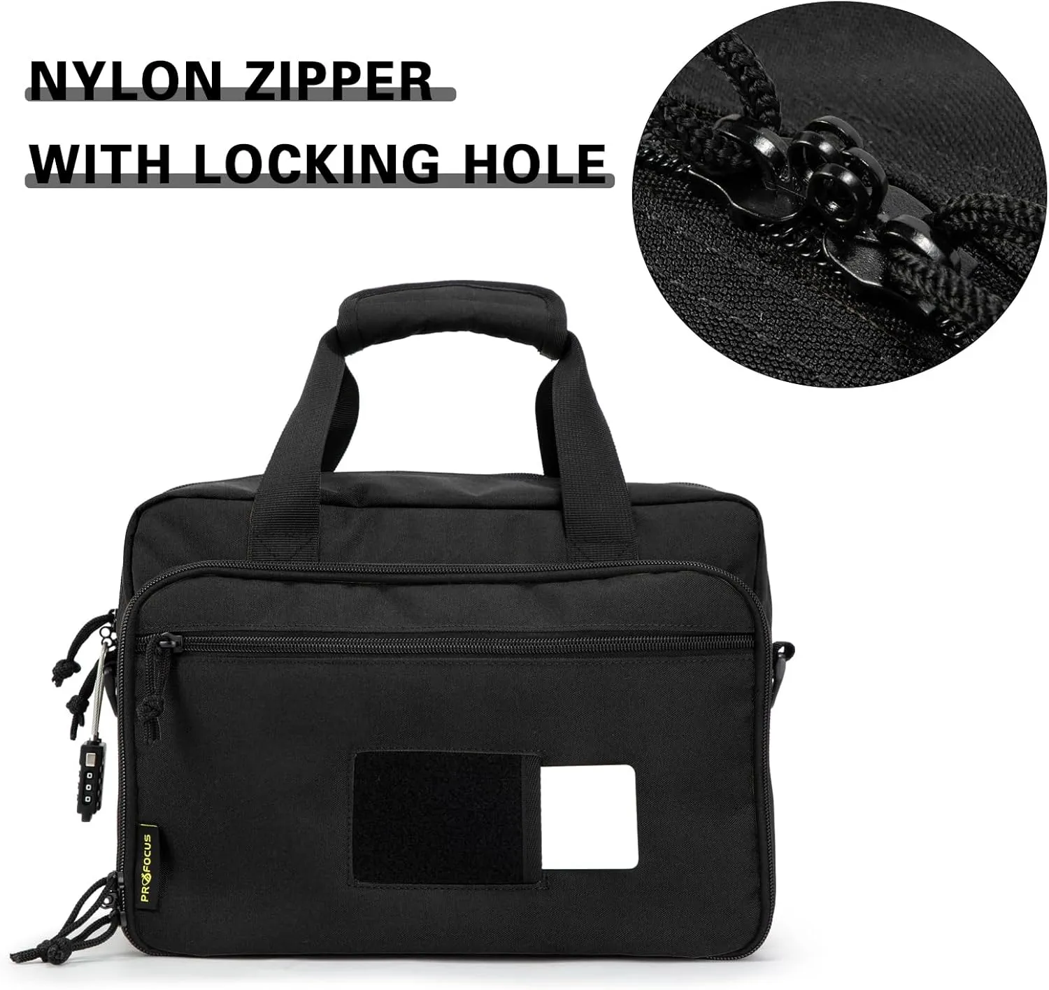 Small Range Bag For 2 Pistols Gun Range Bags For Handguns And Ammo Dual Pistol Handgun Revolver Hunting Bag Gun Carrying Case/Lockable Zippers