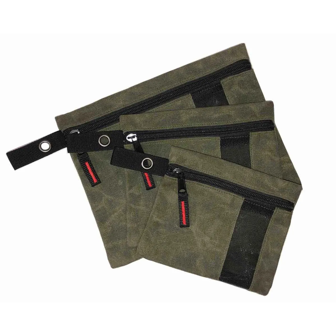 Small Size 3-Bag Set - Durable #12 Waxed Canvas Storage Bags