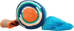 SMALL Wayuu Mochila Bag For Women, Colombian boho bags, Handmade With Big Nice-Looking Tassels