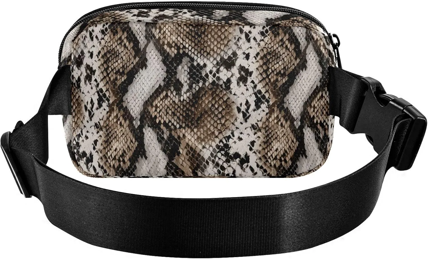 Snake Skin Print Fanny Pack for Women Crossbody Bags Animal Skin Print Belt Bag Waterproof Fashion Waist Packs Unisex with Adjustable Strap for Running Workout Travel Hiking Cycling