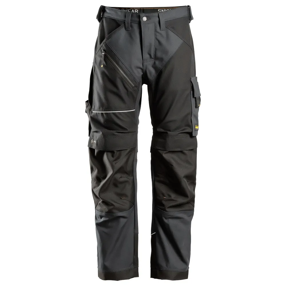 Snickers 6314 RuffWork, Canvas  Kneepad Work Trousers Steel Grey