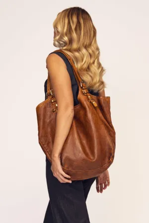 Soft & Slouchy Hobo - Cognac Rocks