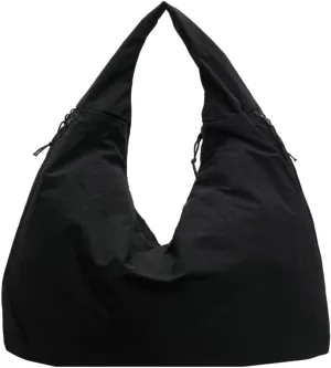 Solid Color Draped Tote Bag for Woman Large Capacity Shoulder Bag Versatile Slouchy Hobo Bag Travel Sport Everyday Use