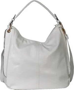 Spacious Vegan Leather Slouch Shoulder Bag for Women – Large Everyday Tote with Compartments & Zip Top – Trinity