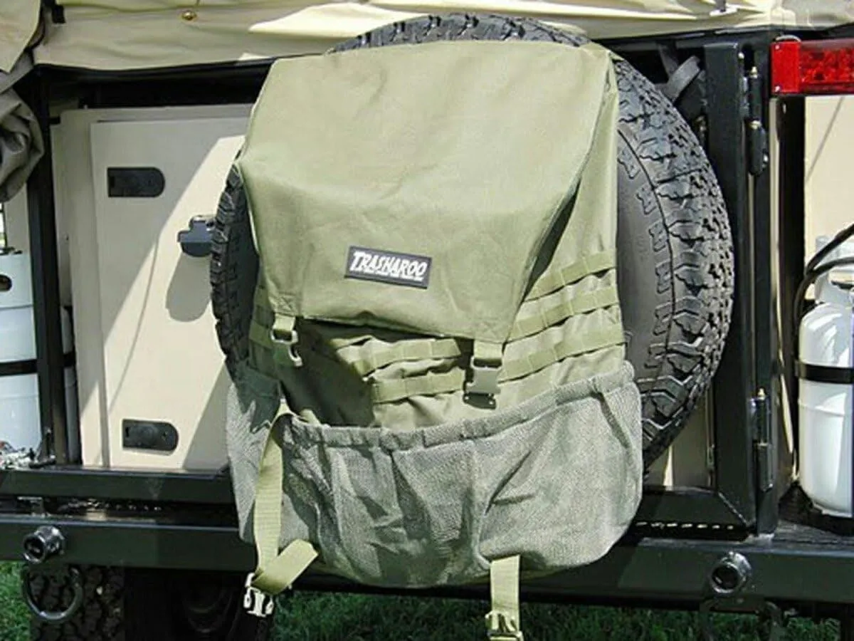 Spare Tire Trash Bag Green