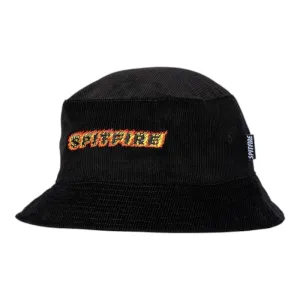 Spitfire Flames Script Bucket Hat - Black