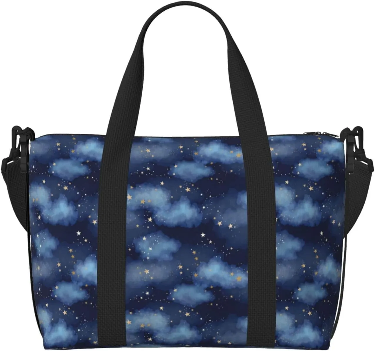 Starry Sky A Travel Duffle Bag For Women Men Weekender Overnight Bag Gym Bag For Women, Carry On Airport Bag, Travel Tote Bag With Strap For Gym Travel Business Trips
