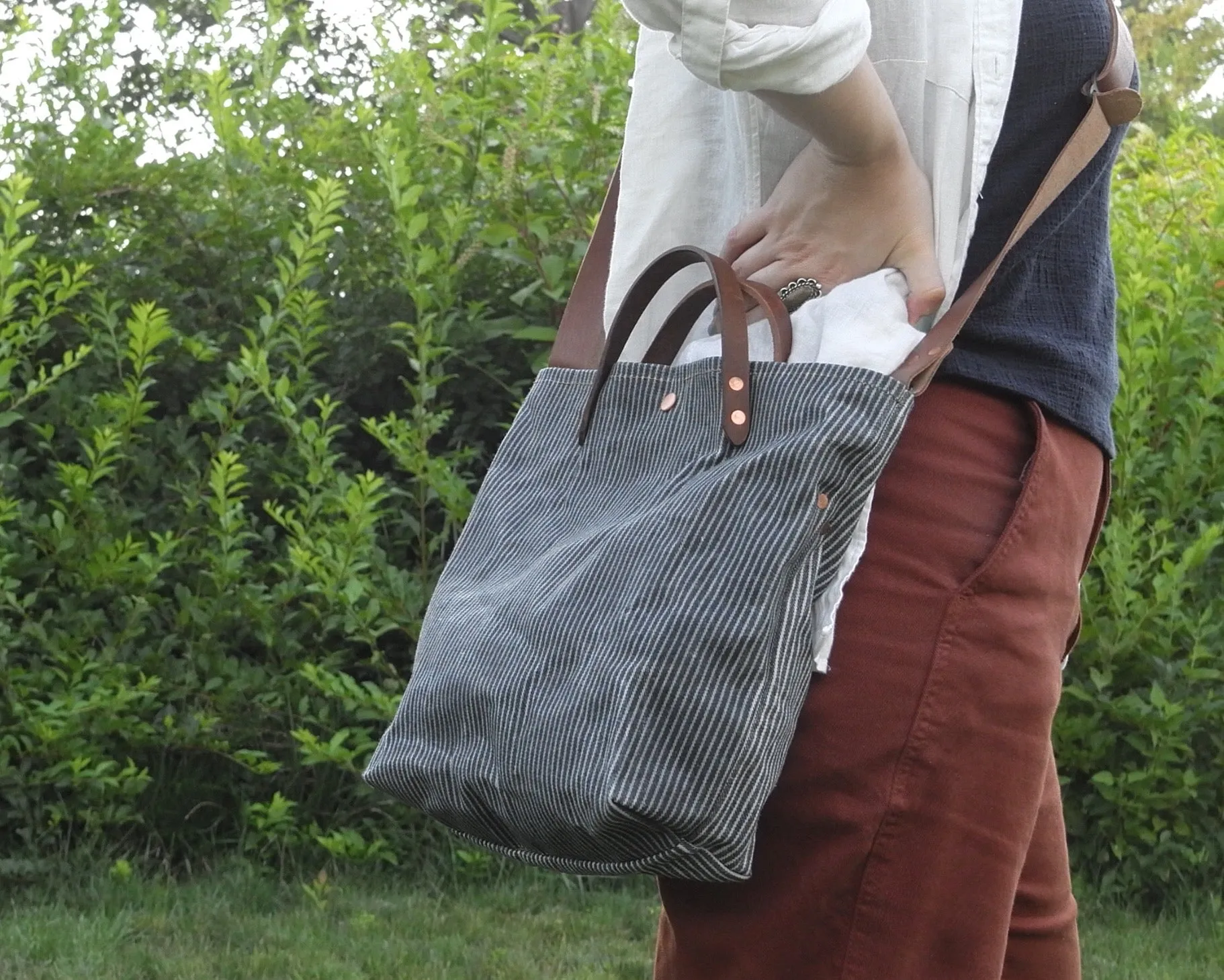 Station Tote in Railcar Waxed Canvas