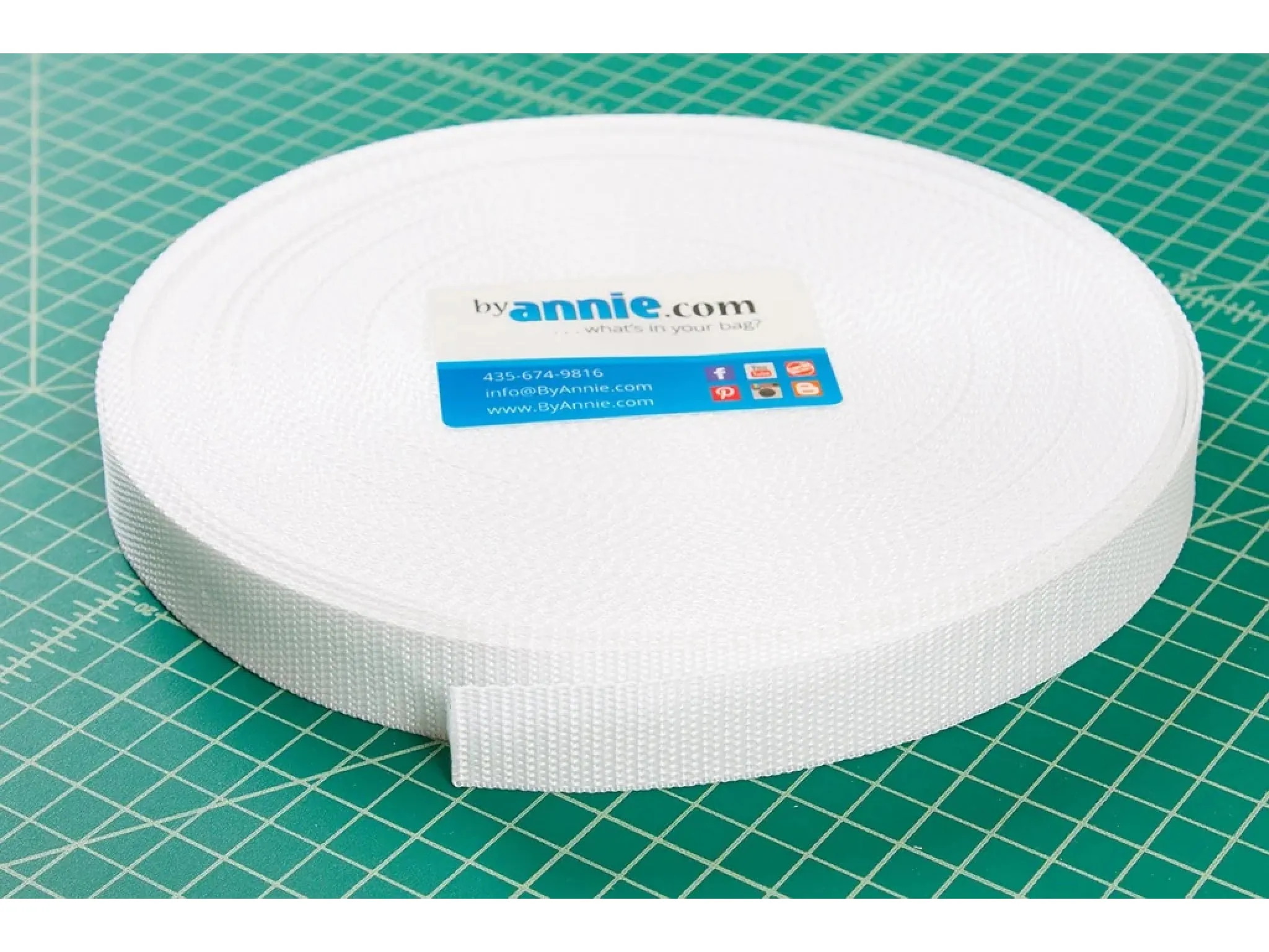 Strapping - 1" 50yd - White