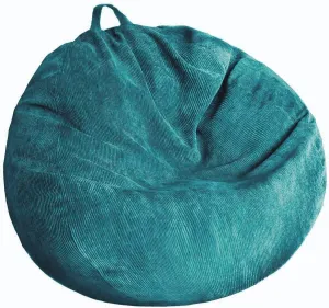 Stuffed Animal Storage Bean Bag Chair Cover (No Filler) Washable Ultra Soft Corduroy Bean Bag Cover for Organizing Plush Toys or Textile, Sack Bean Bag for Adults, Teens