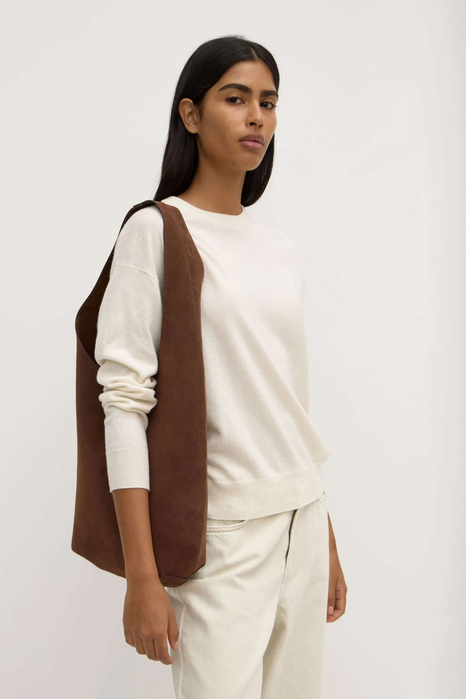 Suede Hobo Bag