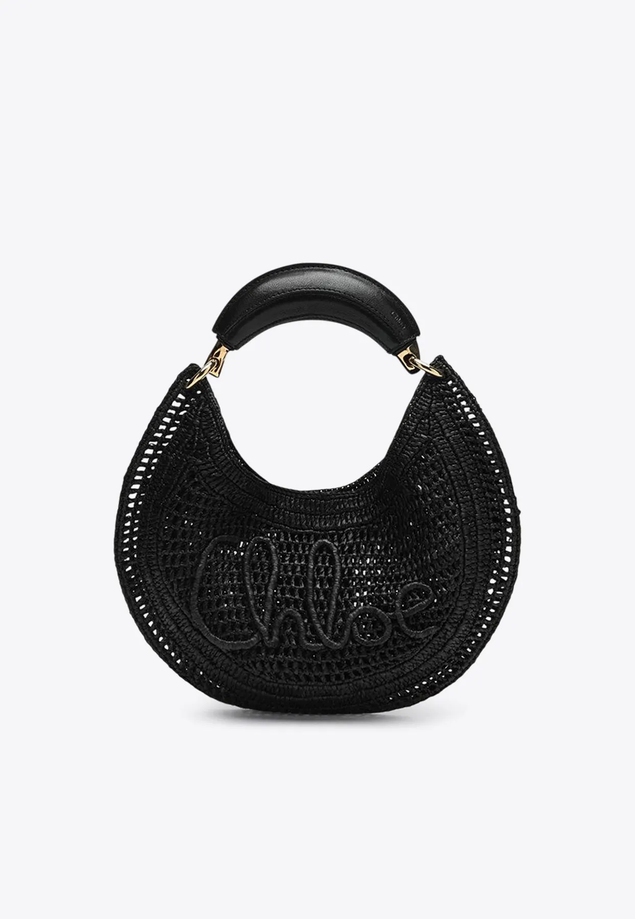 Summer Banana Woven-Raffia Hobo Bag