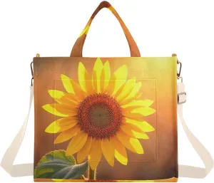 Sunshine Of Sunflower Women's Tote Handbags Top Handle Satchel Shoulder Bag Crossbody Bag
