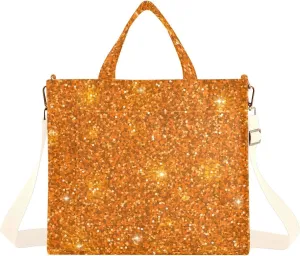 Tangerine Hand Bags for Women, Corduroy Tote Bag Shoulder Handbag Small Bag Hobo Bag Purse