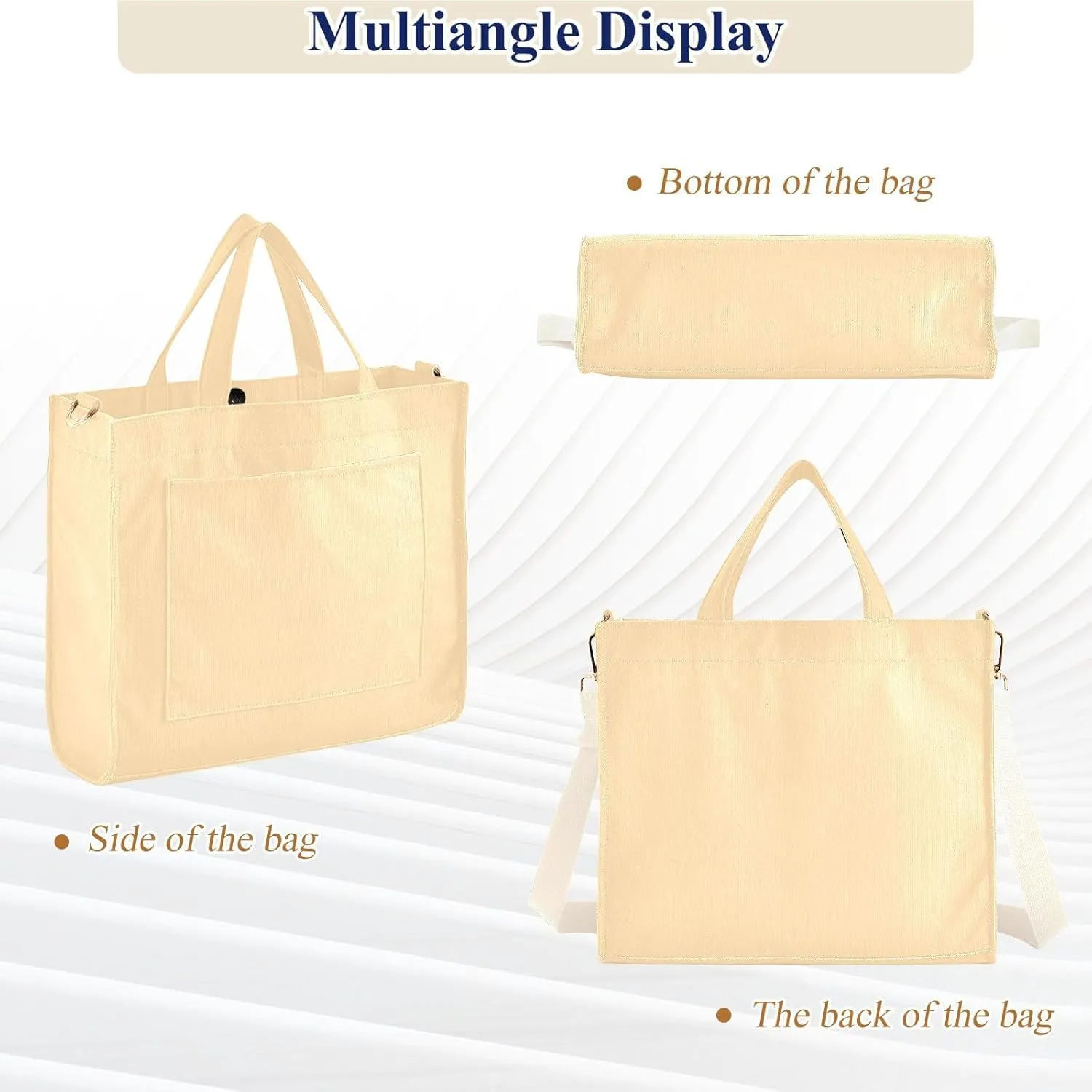Tangerine Hand Bags for Women, Corduroy Tote Bag Shoulder Handbag Small Bag Hobo Bag Purse