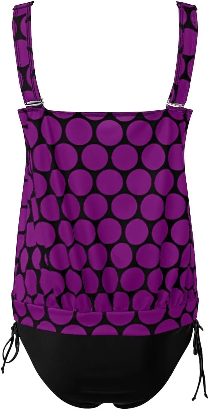 Tankini Swimsuits for Women Tummy Control Flowy Swimwear Two Piece Plus Size Bathing Suits 2025 Swim Tank Top with Boyshorts
