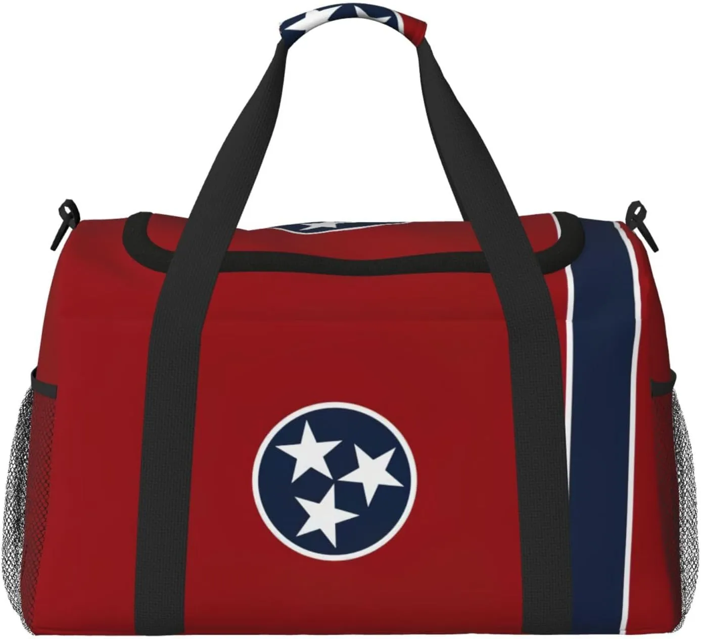 Tennessee State Flag Weekender Overnight Carry On Bag, For Women Men, Perfect For Frequent Flyers
