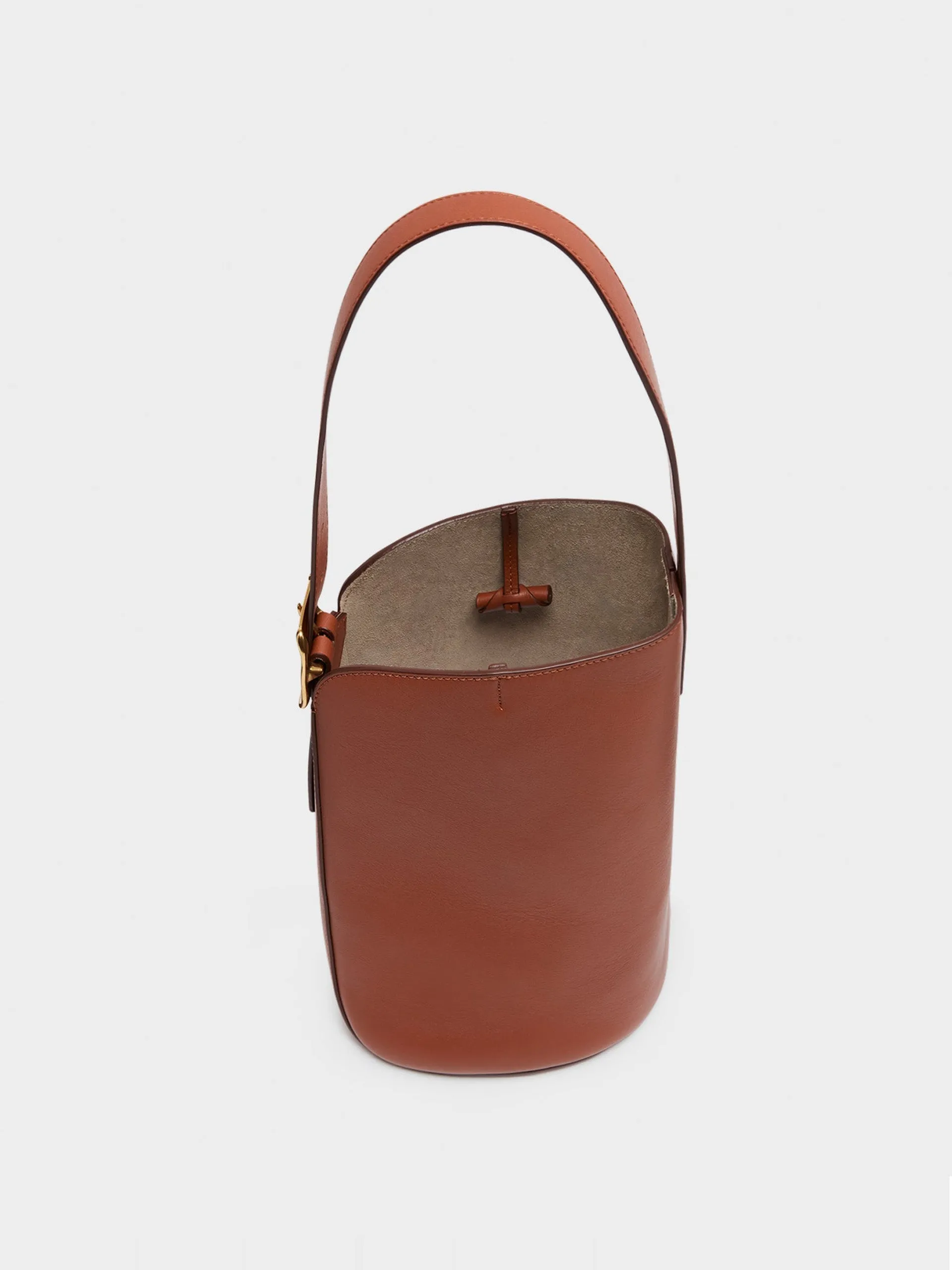 Terracotta mini quiver bucket bag