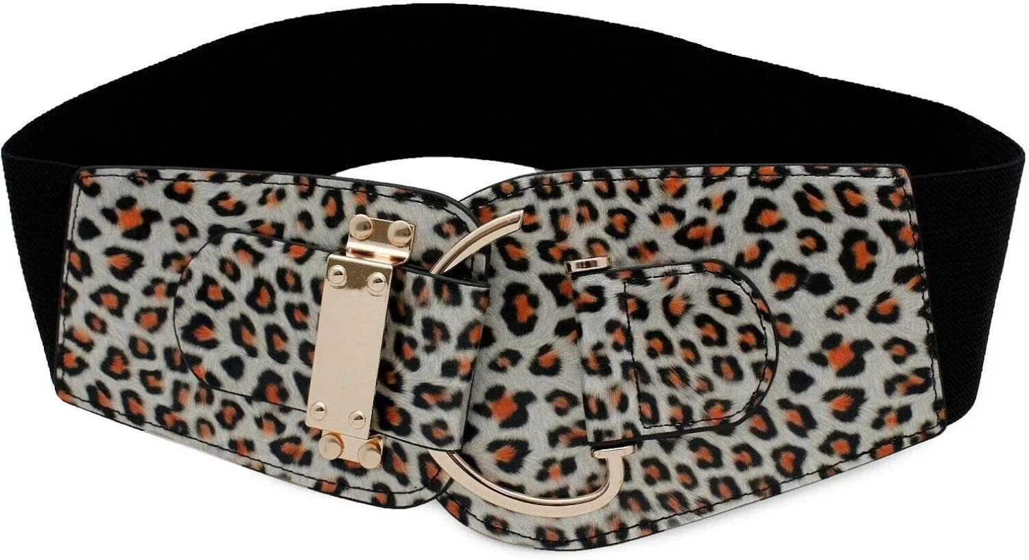 TFJ Women Wide Fashion Belt Hip High Waist Gold Metal Hook Buckle Size XS S M L Xl