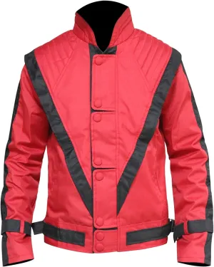 The Jasperz Singer Lightweight Red Mens Cordura Fabric jacket, XXS-3XL