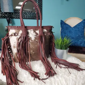 The Valorie Boho Fringe Leather Handbag