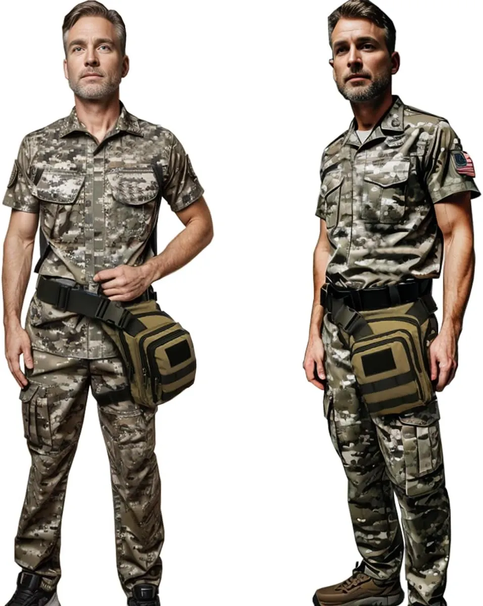 Thigh Pack, Larswon Leg Bag Thigh Pouch Bag Tactical Waist Bag Motorcycle Bag Waterproof