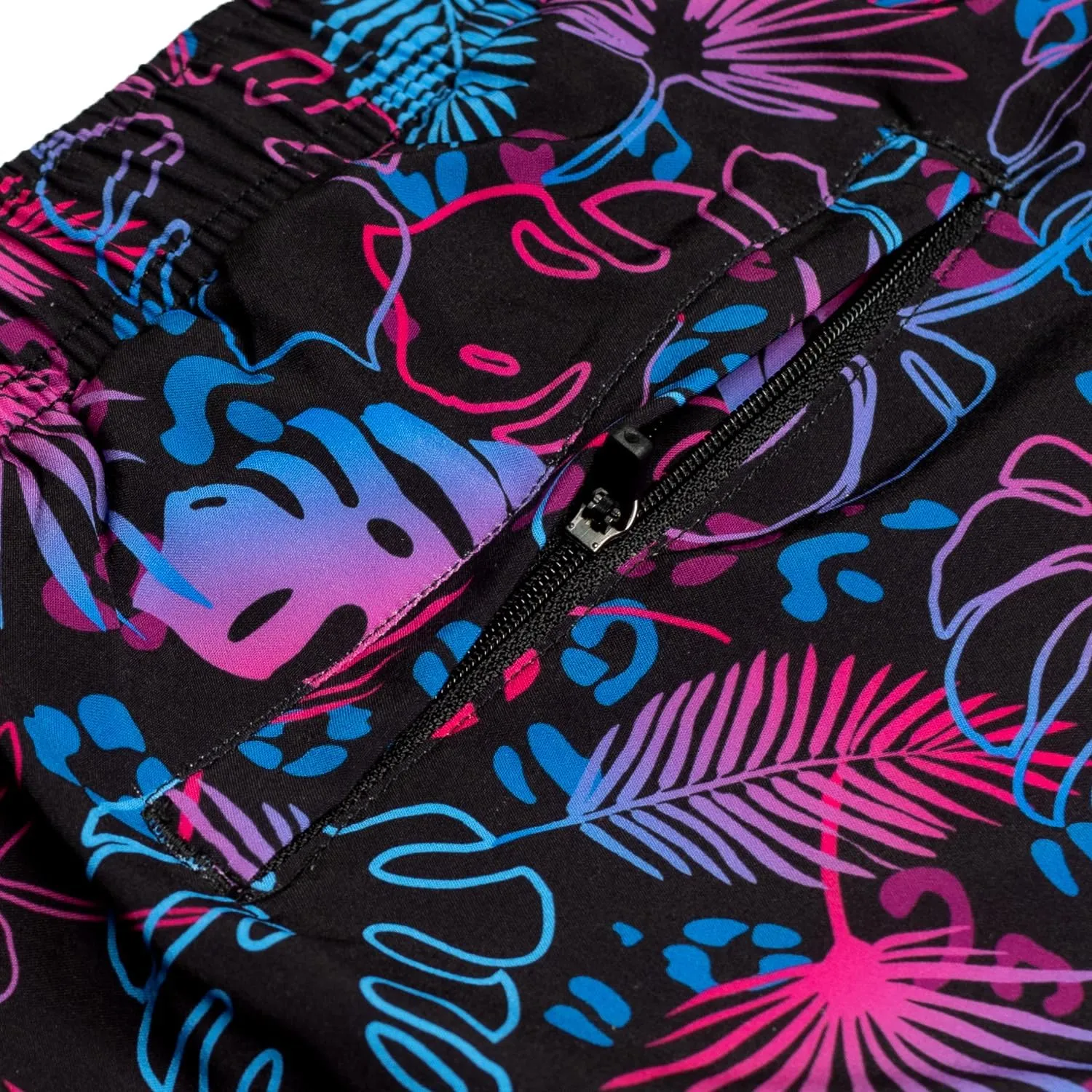 Third Wave Swim Trunks with Compression Liner - Men's Premium 5 Inch Inseam Quick Dry Swim Shorts for Beach and Swimming