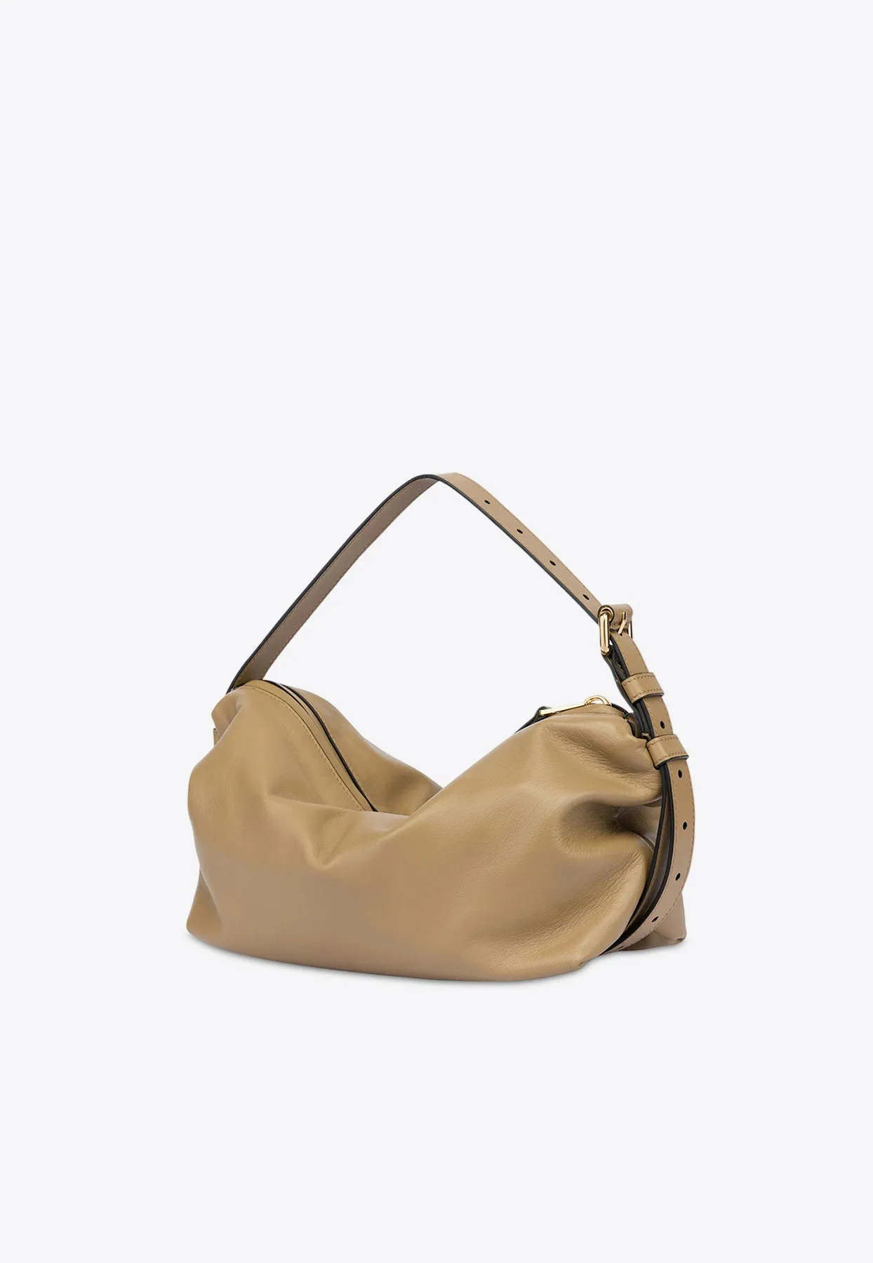 Tie Me Nappa Leather Hobo Bag