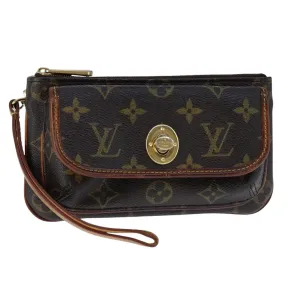 Tikal Canvas Clutch Bag with Metal Accents