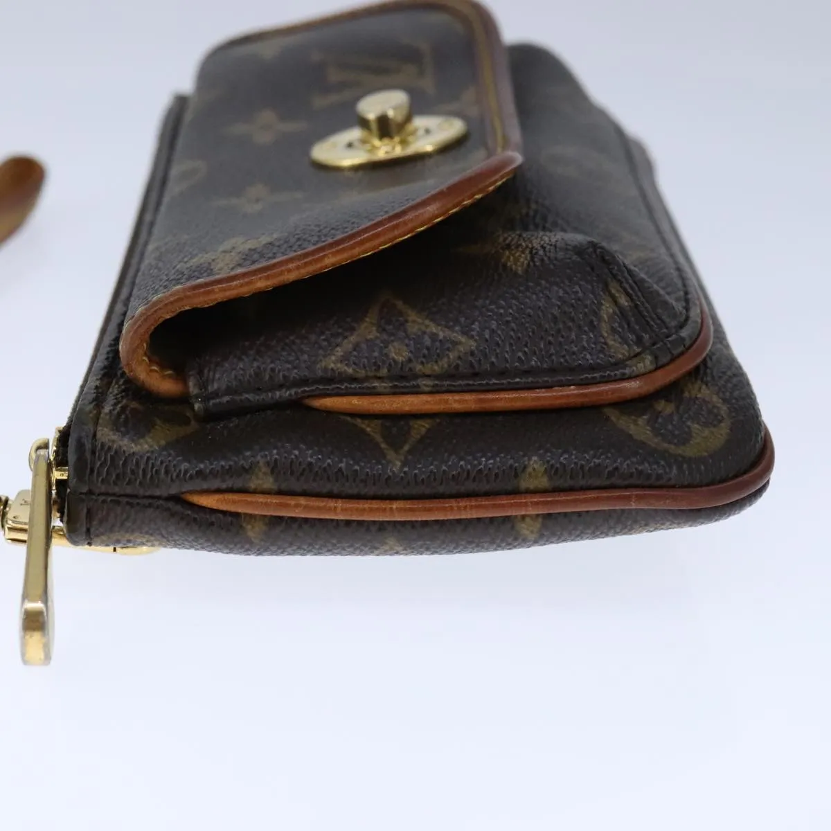 Tikal Canvas Clutch Bag with Metal Accents