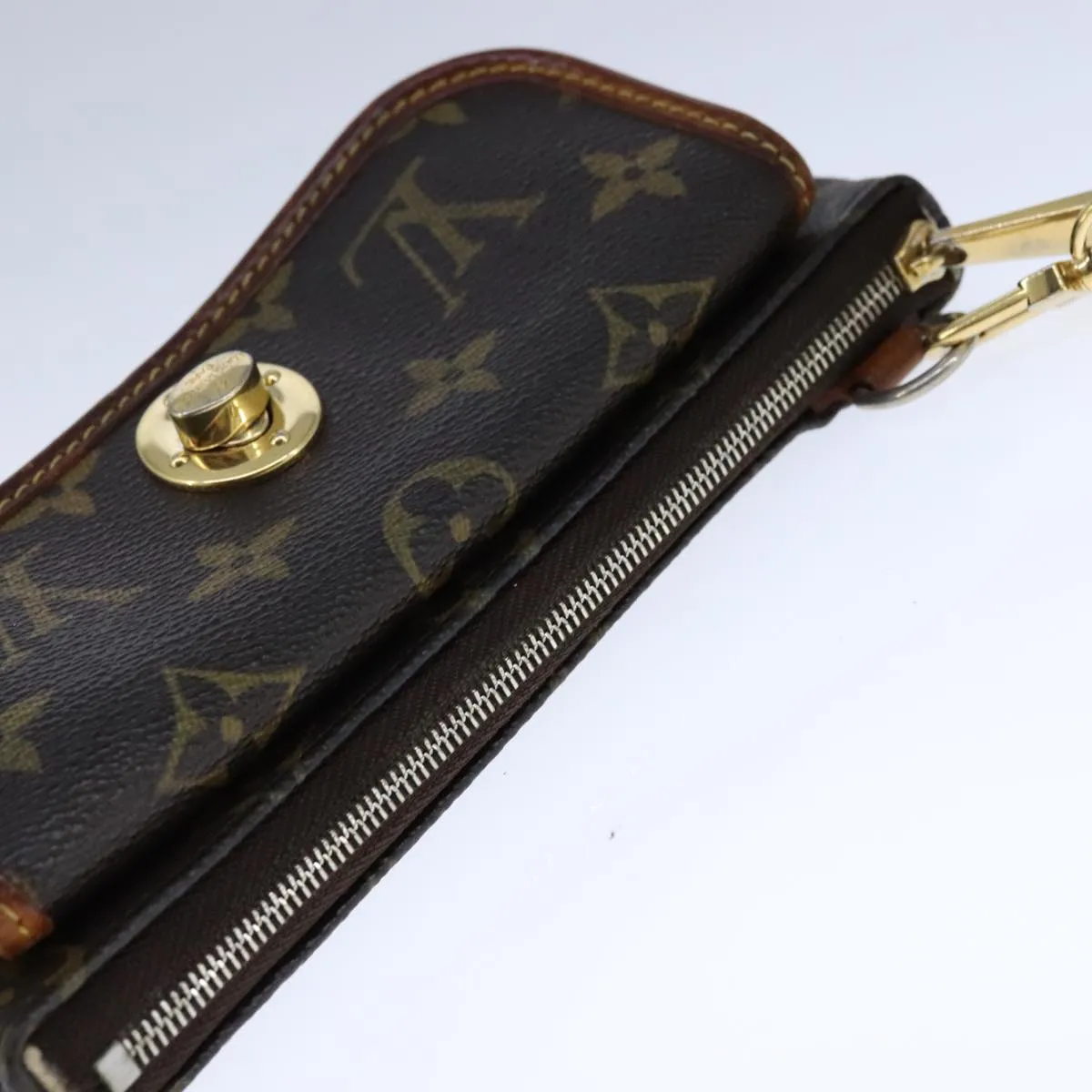 Tikal Canvas Clutch Bag with Metal Accents