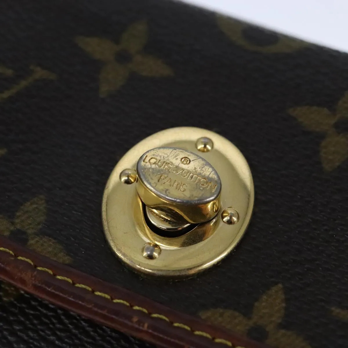 Tikal Canvas Clutch Bag with Metal Accents