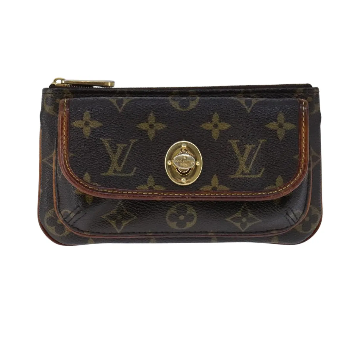 Tikal Canvas Clutch Bag with Metal Accents