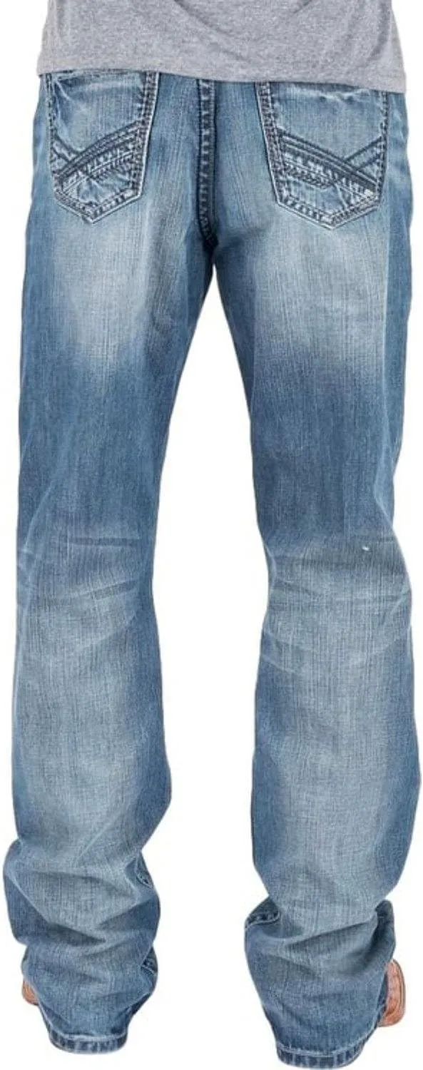 Tin Haul Western Denim Jeans Mens Stitched Blue 10-004-0420-1201 BU