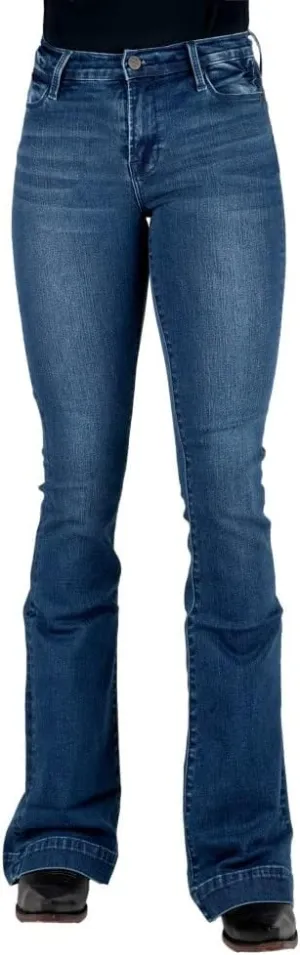 Tin Haul Western Jeans Womens 595 Libby Flare Slim 10-054-0595-0106 BU