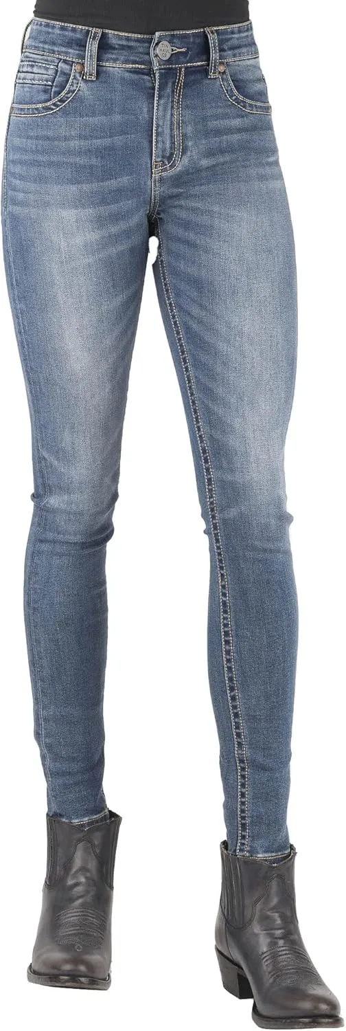 Tin Haul Western Jeans Womens Sunny High Rise Blue 10-054-0515-8000 BU