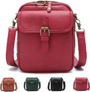 Tojoyride Crossbody Bag, Urvashi Crossbody Bag, Vintage Anti Theft Shoulder Purse, with 10 Card Slots