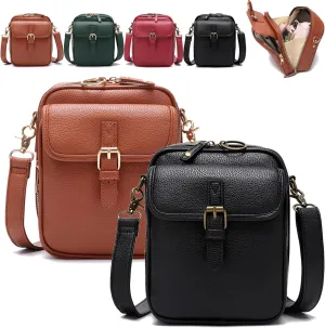 Tojoyride Crossbody Bag, Urvashi Crossbody Leather Bag, Vintage Messenger Crossbody Bags for Women Anti Theft