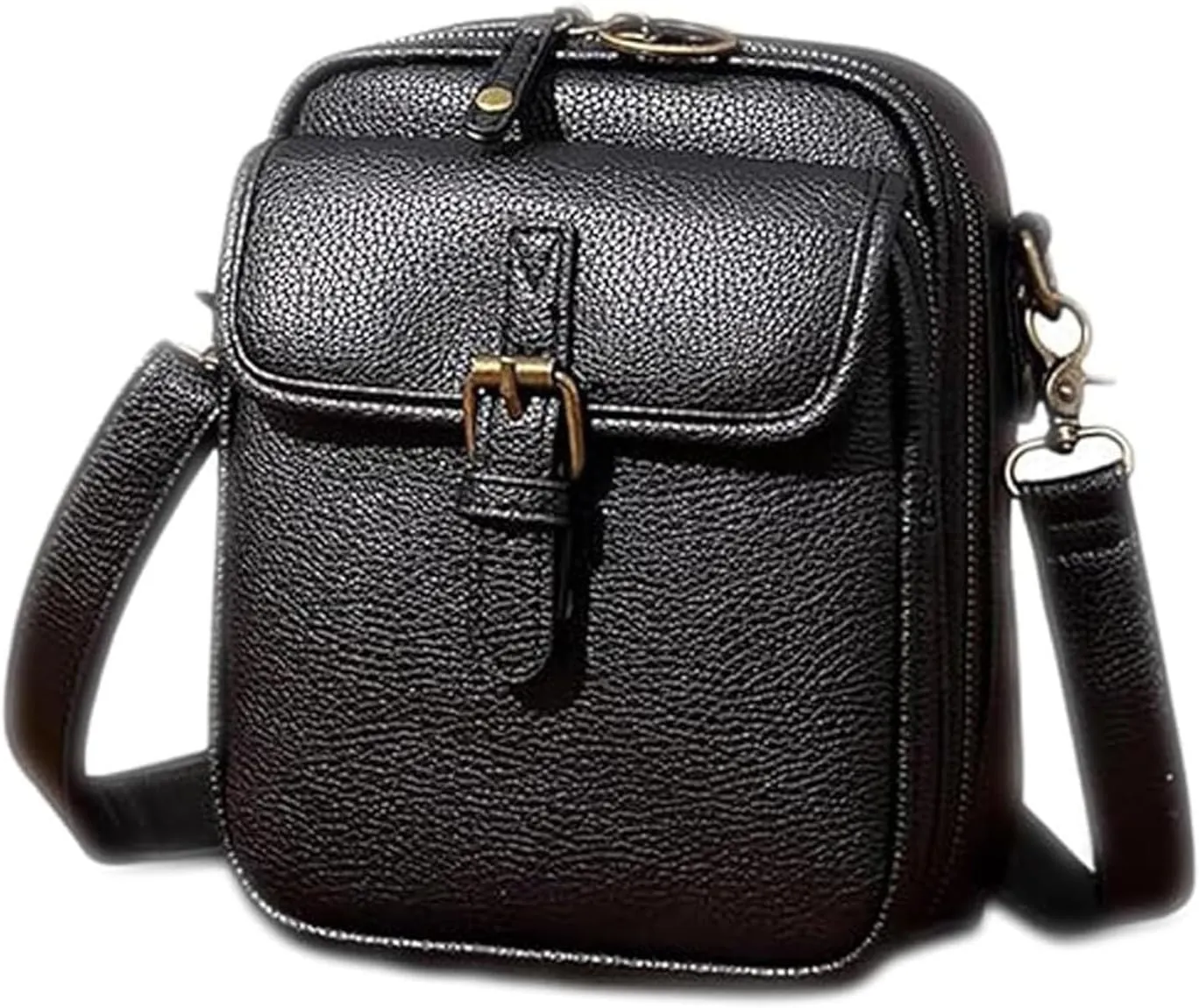 Tojoyride Crossbody Bag with Card Slots, Vintage Cross Body Shoulder Purse, Messenger Shoulder Leather Bags with Zipper